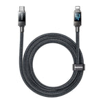 REMAX CB09 PD30W Type-C auf 8 Pin Marquee geflochtenes Schnelllade-Datenkabel, Länge: 1,2 m, Type-C auf 8 Pin