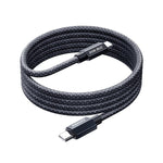 REMAX CB01 PD30W Typ-C auf 8 Pin Aluminiumlegierung Geflochtenes Schnelllade-Datenkabel mit LED-Licht, Länge: 1,2m, Typ-C auf 8 Pin
