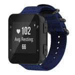 xDfind Ring Buckle Nylon Canvas Watch Band, For Garmin Fenix 8/7X/6X/5X 26mm, For Garmin Fenix 8/7/6/5 22mm, For Garmin Forerunner 235/220/620/630, For Garmin Forerunner 35 / 30 / 35J