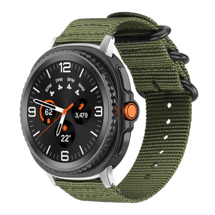 xDfind Uhrenarmband aus Nylon-Canvas mit Ringverschluss, passend für Samsung Galaxy Watch Ultra / Ultra 2025, Samsung Galaxy Watch8 / 8 Classic, Samsung Galaxy Watch 7 / 6 / 5 / FE und Samsung Galaxy Fit3 SM-R390