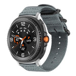 xDfind Uhrenarmband aus Nylon-Canvas mit Ringverschluss, passend für Samsung Galaxy Watch Ultra / Ultra 2025, Samsung Galaxy Watch8 / 8 Classic, Samsung Galaxy Watch 7 / 6 / 5 / FE und Samsung Galaxy Fit3 SM-R390