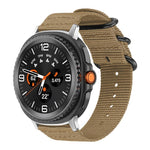xDfind Uhrenarmband aus Nylon-Canvas mit Ringverschluss, passend für Samsung Galaxy Watch Ultra / Ultra 2025, Samsung Galaxy Watch8 / 8 Classic, Samsung Galaxy Watch 7 / 6 / 5 / FE und Samsung Galaxy Fit3 SM-R390