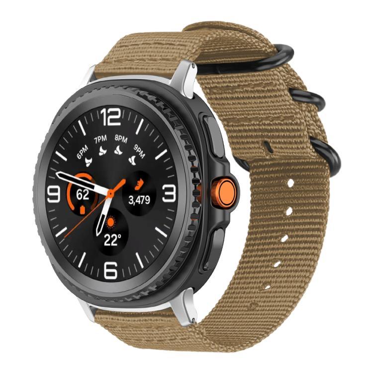 xDfind Uhrenarmband aus Nylon-Canvas mit Ringverschluss, passend für Samsung Galaxy Watch Ultra / Ultra 2025, Samsung Galaxy Watch8 / 8 Classic, Samsung Galaxy Watch 7 / 6 / 5 / FE und Samsung Galaxy Fit3 SM-R390