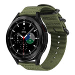 xDfind Uhrenarmband aus Nylon-Canvas mit Ringverschluss, passend für Samsung Galaxy Watch Ultra / Ultra 2025, Samsung Galaxy Watch8 / 8 Classic, Samsung Galaxy Watch 7 / 6 / 5 / FE und Samsung Galaxy Fit3 SM-R390