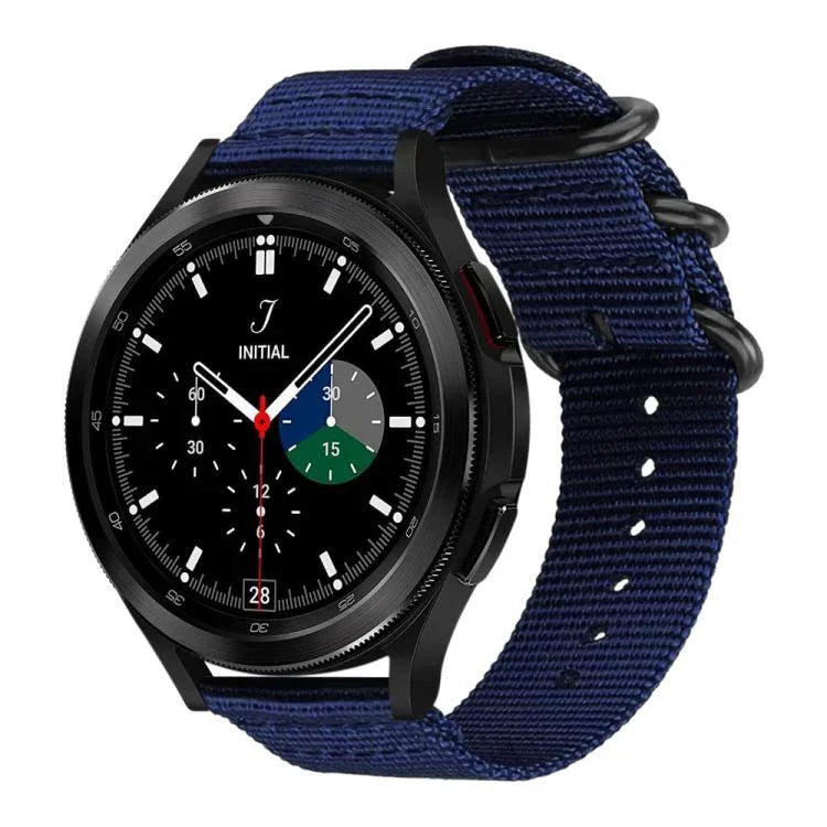xDfind Uhrenarmband aus Nylon-Canvas mit Ringverschluss, passend für Samsung Galaxy Watch Ultra / Ultra 2025, Samsung Galaxy Watch8 / 8 Classic, Samsung Galaxy Watch 7 / 6 / 5 / FE und Samsung Galaxy Fit3 SM-R390