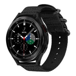 xDfind Uhrenarmband aus Nylon-Canvas mit Ringverschluss, passend für Samsung Galaxy Watch Ultra / Ultra 2025, Samsung Galaxy Watch8 / 8 Classic, Samsung Galaxy Watch 7 / 6 / 5 / FE und Samsung Galaxy Fit3 SM-R390