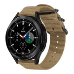 xDfind Uhrenarmband aus Nylon-Canvas mit Ringverschluss, passend für Samsung Galaxy Watch Ultra / Ultra 2025, Samsung Galaxy Watch8 / 8 Classic, Samsung Galaxy Watch 7 / 6 / 5 / FE und Samsung Galaxy Fit3 SM-R390