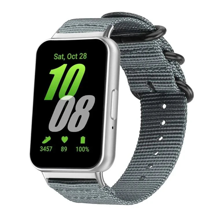 xDfind Uhrenarmband aus Nylon-Canvas mit Ringverschluss, passend für Samsung Galaxy Watch Ultra / Ultra 2025, Samsung Galaxy Watch8 / 8 Classic, Samsung Galaxy Watch 7 / 6 / 5 / FE und Samsung Galaxy Fit3 SM-R390