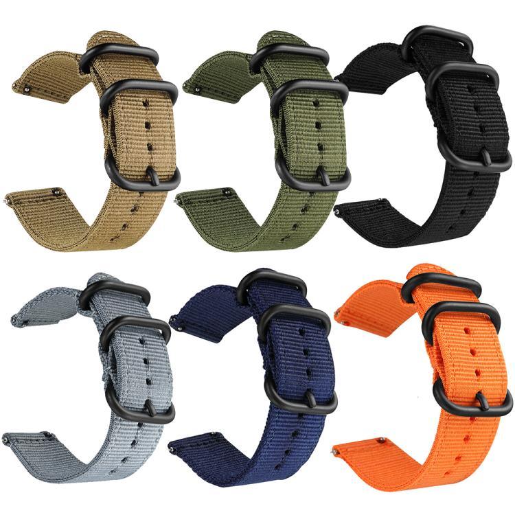 xDfind Uhrenarmband aus Nylon-Canvas mit Ringverschluss, passend für Samsung Galaxy Watch Ultra / Ultra 2025, Samsung Galaxy Watch8 / 8 Classic, Samsung Galaxy Watch 7 / 6 / 5 / FE und Samsung Galaxy Fit3 SM-R390