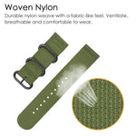 xDfind Uhrenarmband aus Nylon-Canvas mit Ringverschluss, passend für Samsung Galaxy Watch Ultra / Ultra 2025, Samsung Galaxy Watch8 / 8 Classic, Samsung Galaxy Watch 7 / 6 / 5 / FE und Samsung Galaxy Fit3 SM-R390