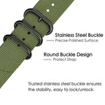 xDfind Uhrenarmband aus Nylon-Canvas mit Ringverschluss, passend für Samsung Galaxy Watch Ultra / Ultra 2025, Samsung Galaxy Watch8 / 8 Classic, Samsung Galaxy Watch 7 / 6 / 5 / FE und Samsung Galaxy Fit3 SM-R390