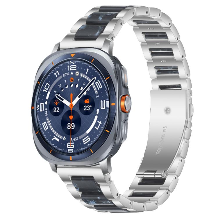 xDfind Drei Perlen Metall-Harz-Uhrenarmband, Für Samsung Galaxy Watch Ultra/Ultra 2025, Für Samsung Galaxy Watch8 / 8 Classic, Für Samsung Galaxy Watch 7 / 6 / 5 / FE
