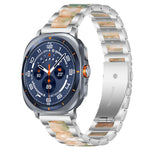 xDfind Drei Perlen Metall-Harz-Uhrenarmband, Für Samsung Galaxy Watch Ultra/Ultra 2025, Für Samsung Galaxy Watch8 / 8 Classic, Für Samsung Galaxy Watch 7 / 6 / 5 / FE