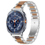 xDfind Drei Perlen Metall-Harz-Uhrenarmband, Für Samsung Galaxy Watch Ultra/Ultra 2025, Für Samsung Galaxy Watch8 / 8 Classic, Für Samsung Galaxy Watch 7 / 6 / 5 / FE