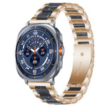 xDfind Drei Perlen Metall-Harz-Uhrenarmband, Für Samsung Galaxy Watch Ultra/Ultra 2025, Für Samsung Galaxy Watch8 / 8 Classic, Für Samsung Galaxy Watch 7 / 6 / 5 / FE
