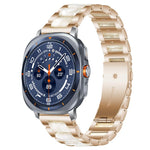 xDfind Drei Perlen Metall-Harz-Uhrenarmband, Für Samsung Galaxy Watch Ultra/Ultra 2025, Für Samsung Galaxy Watch8 / 8 Classic, Für Samsung Galaxy Watch 7 / 6 / 5 / FE