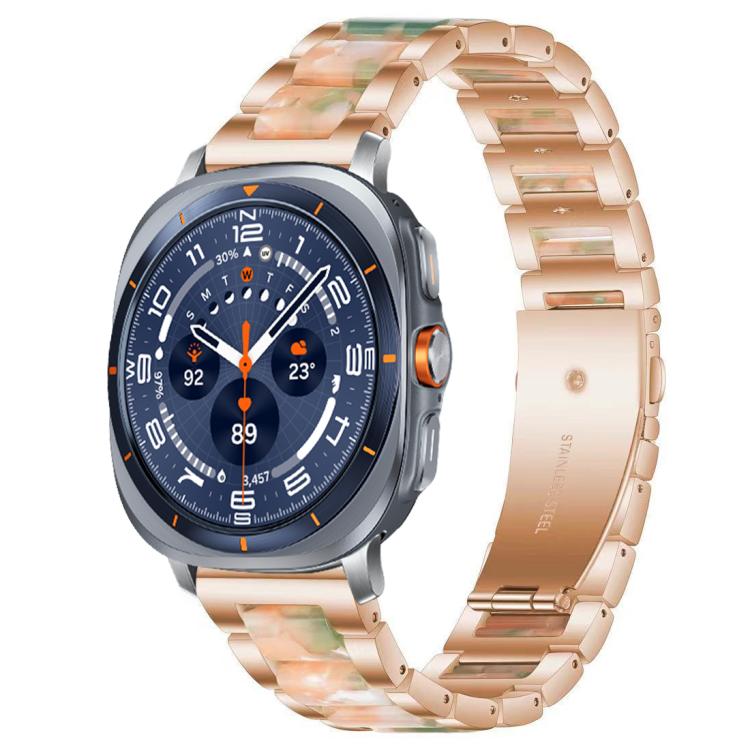 xDfind Drei Perlen Metall-Harz-Uhrenarmband, Für Samsung Galaxy Watch Ultra/Ultra 2025, Für Samsung Galaxy Watch8 / 8 Classic, Für Samsung Galaxy Watch 7 / 6 / 5 / FE