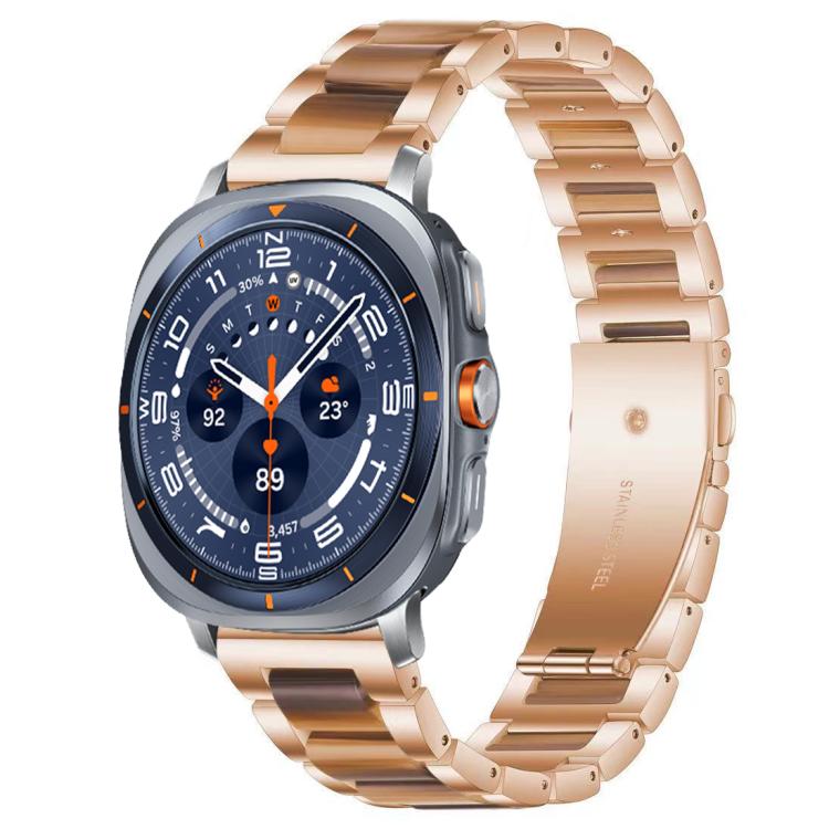 xDfind Drei Perlen Metall-Harz-Uhrenarmband, Für Samsung Galaxy Watch Ultra/Ultra 2025, Für Samsung Galaxy Watch8 / 8 Classic, Für Samsung Galaxy Watch 7 / 6 / 5 / FE