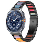 xDfind Drei Perlen Metall-Harz-Uhrenarmband, Für Samsung Galaxy Watch Ultra/Ultra 2025, Für Samsung Galaxy Watch8 / 8 Classic, Für Samsung Galaxy Watch 7 / 6 / 5 / FE