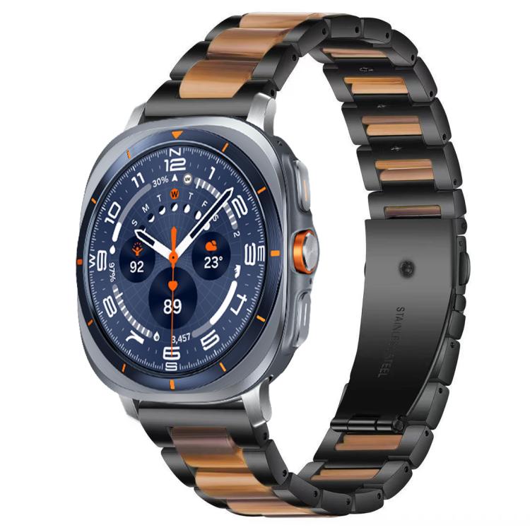 xDfind Drei Perlen Metall-Harz-Uhrenarmband, Für Samsung Galaxy Watch Ultra/Ultra 2025, Für Samsung Galaxy Watch8 / 8 Classic, Für Samsung Galaxy Watch 7 / 6 / 5 / FE