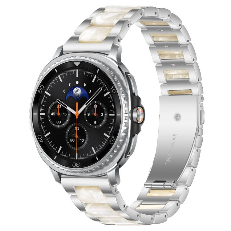 xDfind Drei Perlen Metall-Harz-Uhrenarmband, Für Samsung Galaxy Watch Ultra/Ultra 2025, Für Samsung Galaxy Watch8 / 8 Classic, Für Samsung Galaxy Watch 7 / 6 / 5 / FE