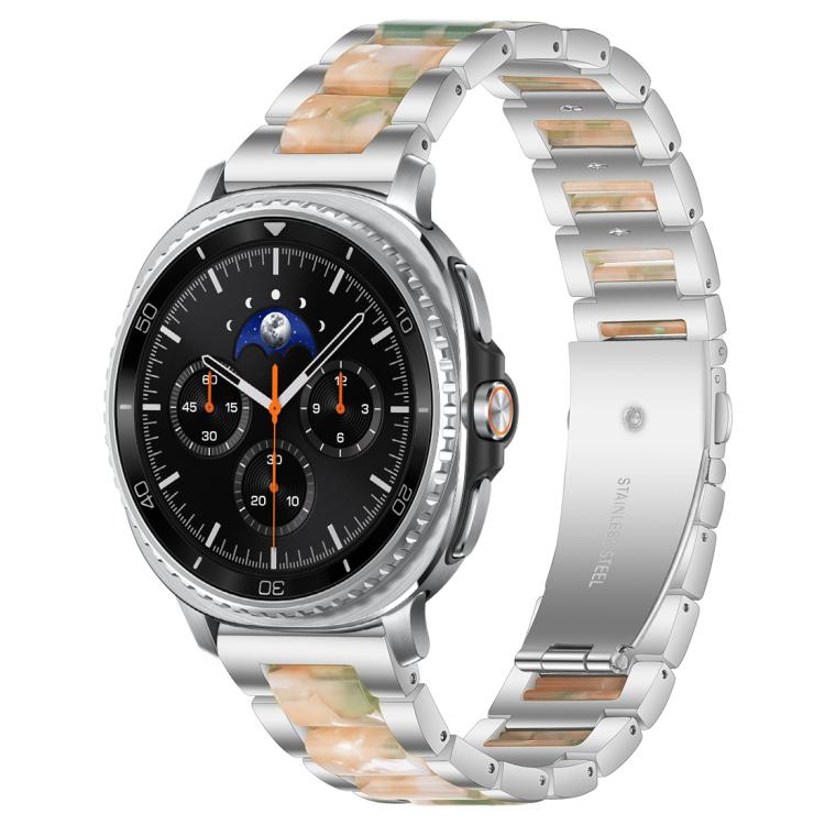 xDfind Drei Perlen Metall-Harz-Uhrenarmband, Für Samsung Galaxy Watch Ultra/Ultra 2025, Für Samsung Galaxy Watch8 / 8 Classic, Für Samsung Galaxy Watch 7 / 6 / 5 / FE