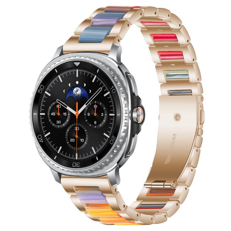 xDfind Drei Perlen Metall-Harz-Uhrenarmband, Für Samsung Galaxy Watch Ultra/Ultra 2025, Für Samsung Galaxy Watch8 / 8 Classic, Für Samsung Galaxy Watch 7 / 6 / 5 / FE