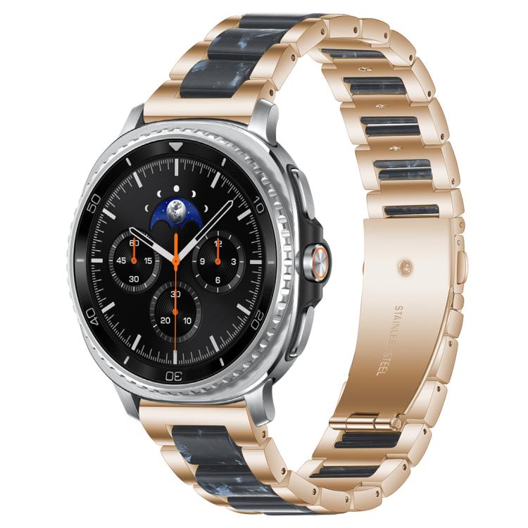 xDfind Drei Perlen Metall-Harz-Uhrenarmband, Für Samsung Galaxy Watch Ultra/Ultra 2025, Für Samsung Galaxy Watch8 / 8 Classic, Für Samsung Galaxy Watch 7 / 6 / 5 / FE