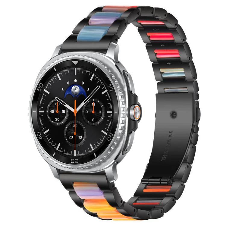 xDfind Drei Perlen Metall-Harz-Uhrenarmband, Für Samsung Galaxy Watch Ultra/Ultra 2025, Für Samsung Galaxy Watch8 / 8 Classic, Für Samsung Galaxy Watch 7 / 6 / 5 / FE