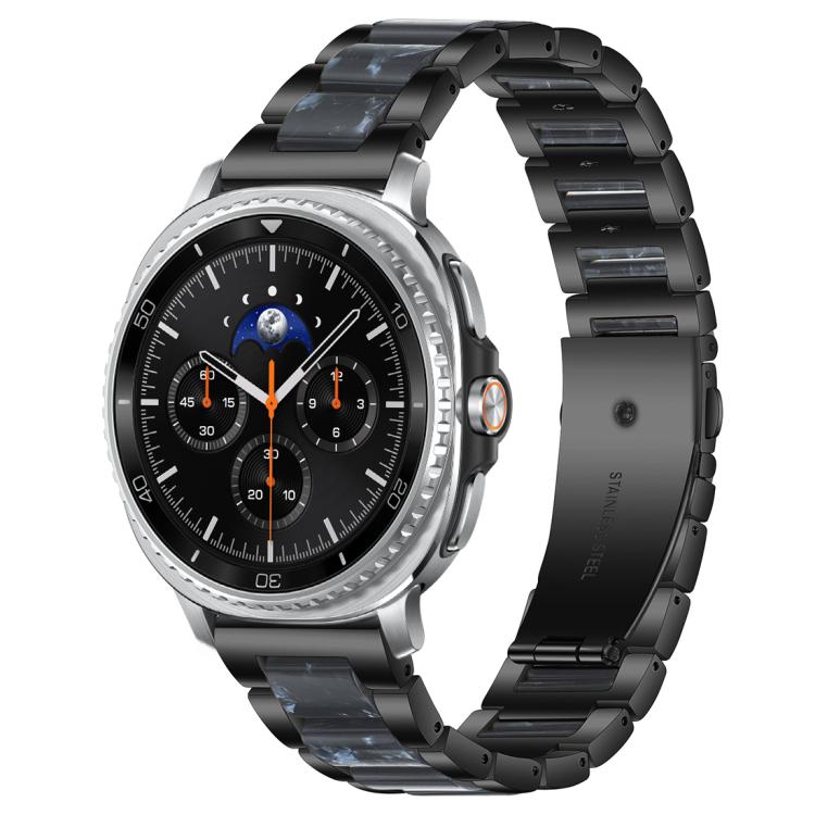 xDfind Drei Perlen Metall-Harz-Uhrenarmband, Für Samsung Galaxy Watch Ultra/Ultra 2025, Für Samsung Galaxy Watch8 / 8 Classic, Für Samsung Galaxy Watch 7 / 6 / 5 / FE