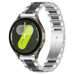xDfind Drei Perlen Metall-Harz-Uhrenarmband, Für Samsung Galaxy Watch Ultra/Ultra 2025, Für Samsung Galaxy Watch8 / 8 Classic, Für Samsung Galaxy Watch 7 / 6 / 5 / FE