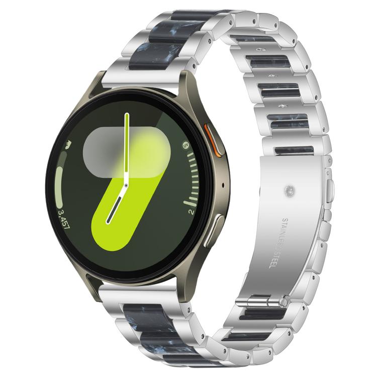xDfind Drei Perlen Metall-Harz-Uhrenarmband, Für Samsung Galaxy Watch Ultra/Ultra 2025, Für Samsung Galaxy Watch8 / 8 Classic, Für Samsung Galaxy Watch 7 / 6 / 5 / FE