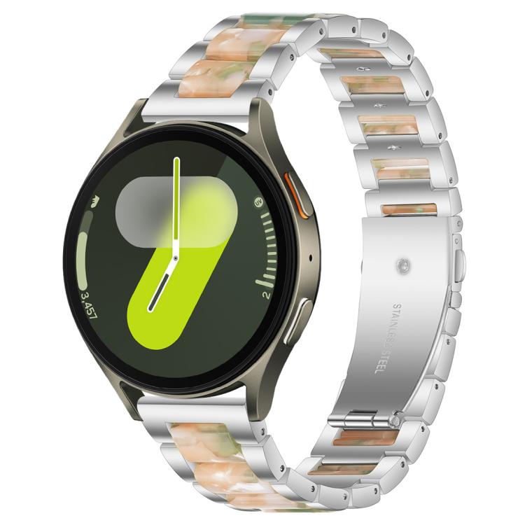 xDfind Drei Perlen Metall-Harz-Uhrenarmband, Für Samsung Galaxy Watch Ultra/Ultra 2025, Für Samsung Galaxy Watch8 / 8 Classic, Für Samsung Galaxy Watch 7 / 6 / 5 / FE