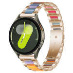 xDfind Drei Perlen Metall-Harz-Uhrenarmband, Für Samsung Galaxy Watch Ultra/Ultra 2025, Für Samsung Galaxy Watch8 / 8 Classic, Für Samsung Galaxy Watch 7 / 6 / 5 / FE
