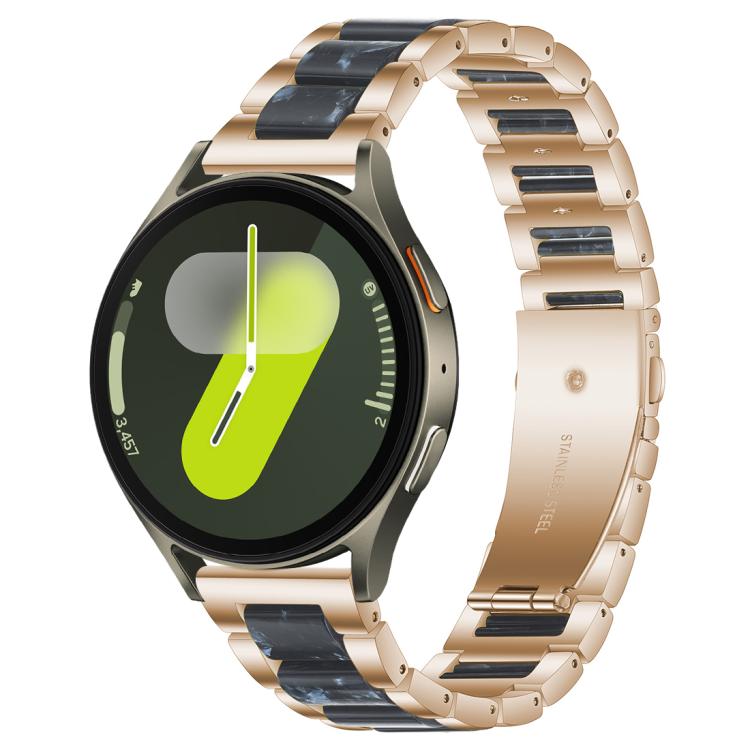 xDfind Drei Perlen Metall-Harz-Uhrenarmband, Für Samsung Galaxy Watch Ultra/Ultra 2025, Für Samsung Galaxy Watch8 / 8 Classic, Für Samsung Galaxy Watch 7 / 6 / 5 / FE