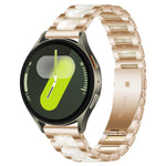 xDfind Drei Perlen Metall-Harz-Uhrenarmband, Für Samsung Galaxy Watch Ultra/Ultra 2025, Für Samsung Galaxy Watch8 / 8 Classic, Für Samsung Galaxy Watch 7 / 6 / 5 / FE