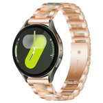 xDfind Drei Perlen Metall-Harz-Uhrenarmband, Für Samsung Galaxy Watch Ultra/Ultra 2025, Für Samsung Galaxy Watch8 / 8 Classic, Für Samsung Galaxy Watch 7 / 6 / 5 / FE