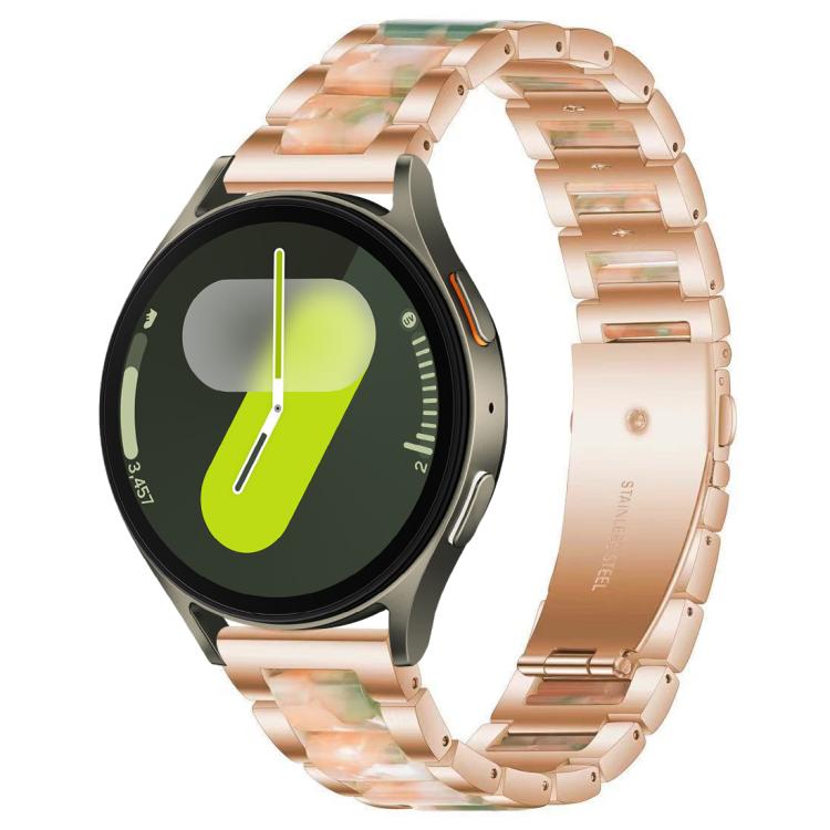 xDfind Drei Perlen Metall-Harz-Uhrenarmband, Für Samsung Galaxy Watch Ultra/Ultra 2025, Für Samsung Galaxy Watch8 / 8 Classic, Für Samsung Galaxy Watch 7 / 6 / 5 / FE