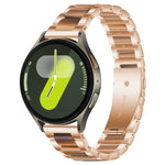 xDfind Drei Perlen Metall-Harz-Uhrenarmband, Für Samsung Galaxy Watch Ultra/Ultra 2025, Für Samsung Galaxy Watch8 / 8 Classic, Für Samsung Galaxy Watch 7 / 6 / 5 / FE