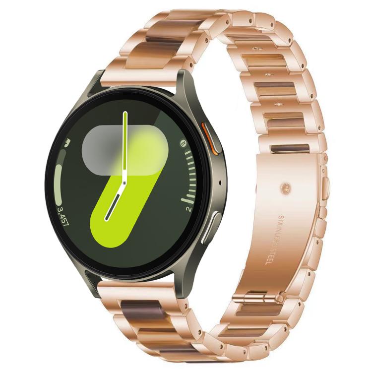 xDfind Drei Perlen Metall-Harz-Uhrenarmband, Für Samsung Galaxy Watch Ultra/Ultra 2025, Für Samsung Galaxy Watch8 / 8 Classic, Für Samsung Galaxy Watch 7 / 6 / 5 / FE