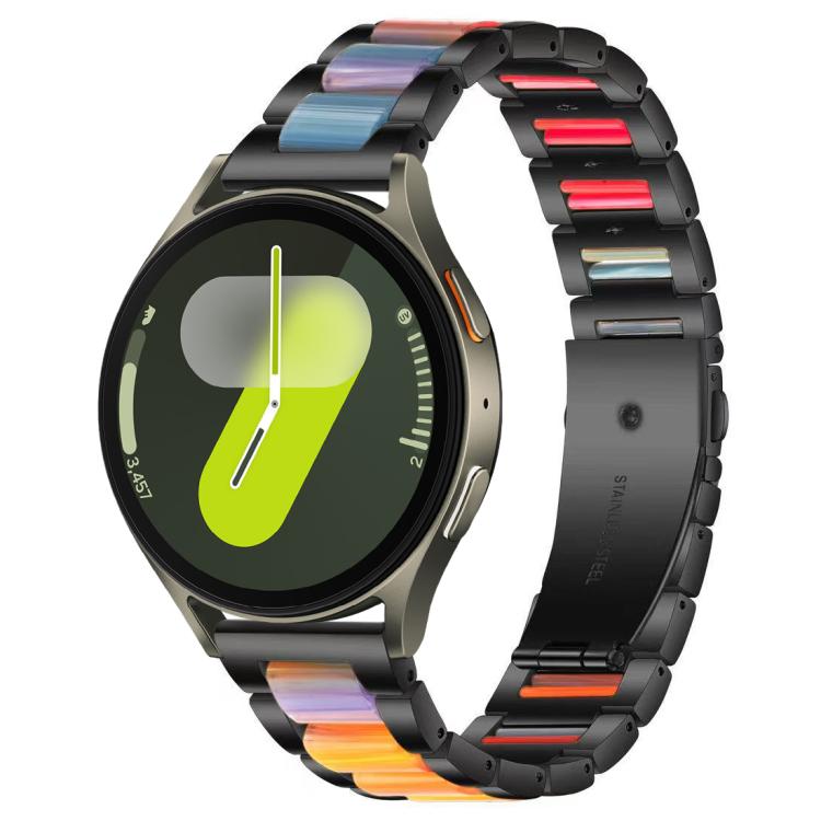 xDfind Drei Perlen Metall-Harz-Uhrenarmband, Für Samsung Galaxy Watch Ultra/Ultra 2025, Für Samsung Galaxy Watch8 / 8 Classic, Für Samsung Galaxy Watch 7 / 6 / 5 / FE
