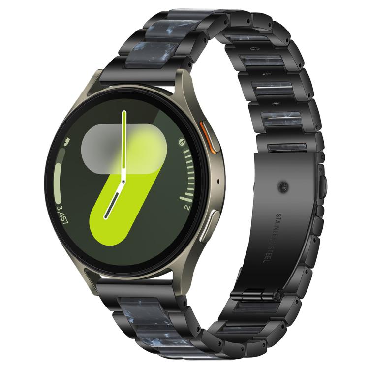 xDfind Drei Perlen Metall-Harz-Uhrenarmband, Für Samsung Galaxy Watch Ultra/Ultra 2025, Für Samsung Galaxy Watch8 / 8 Classic, Für Samsung Galaxy Watch 7 / 6 / 5 / FE
