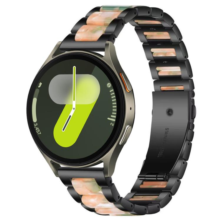 xDfind Drei Perlen Metall-Harz-Uhrenarmband, Für Samsung Galaxy Watch Ultra/Ultra 2025, Für Samsung Galaxy Watch8 / 8 Classic, Für Samsung Galaxy Watch 7 / 6 / 5 / FE