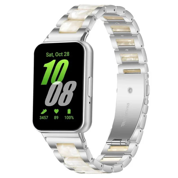 xDfind Dreiperlen-Uhrenarmband aus Metallharz, für Samsung Galaxy Fit3 SM-R390