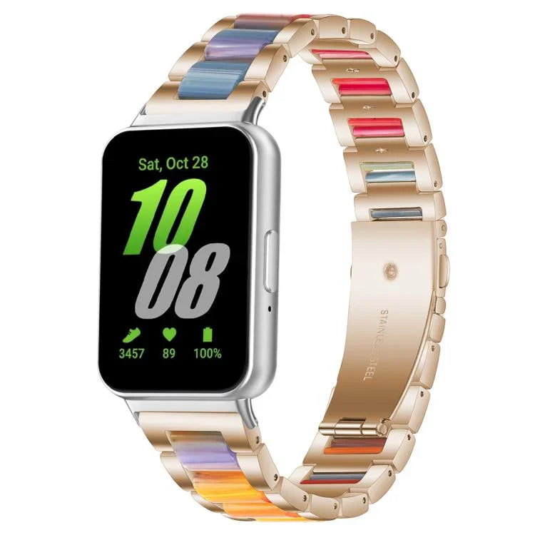 xDfind Dreiperlen-Uhrenarmband aus Metallharz, für Samsung Galaxy Fit3 SM-R390