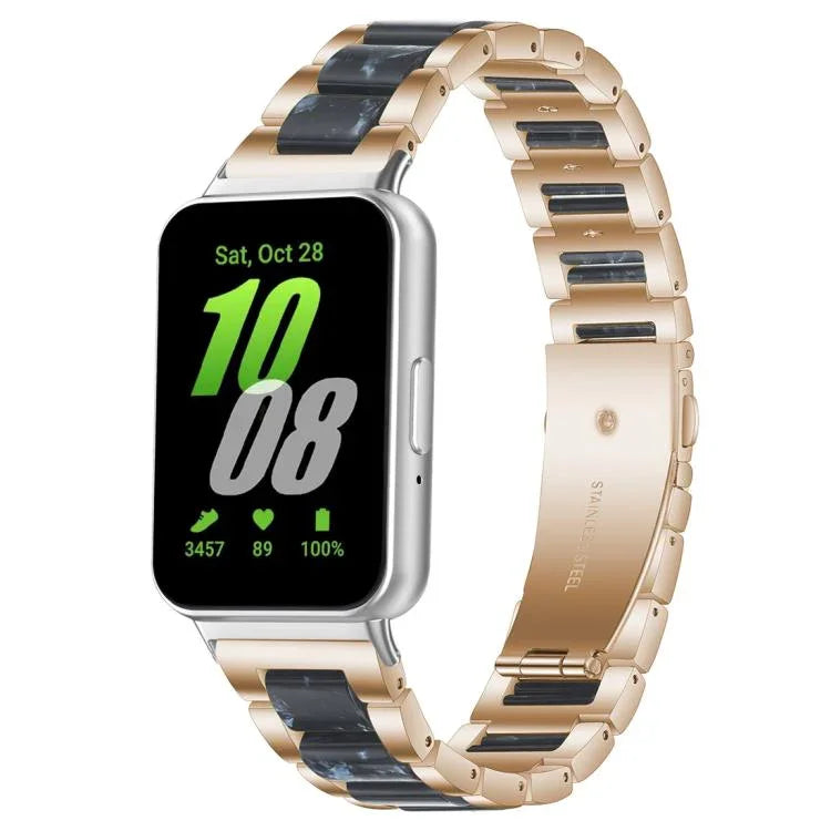 xDfind Dreiperlen-Uhrenarmband aus Metallharz, für Samsung Galaxy Fit3 SM-R390