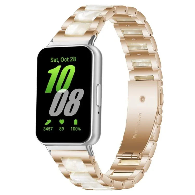 xDfind Dreiperlen-Uhrenarmband aus Metallharz, für Samsung Galaxy Fit3 SM-R390
