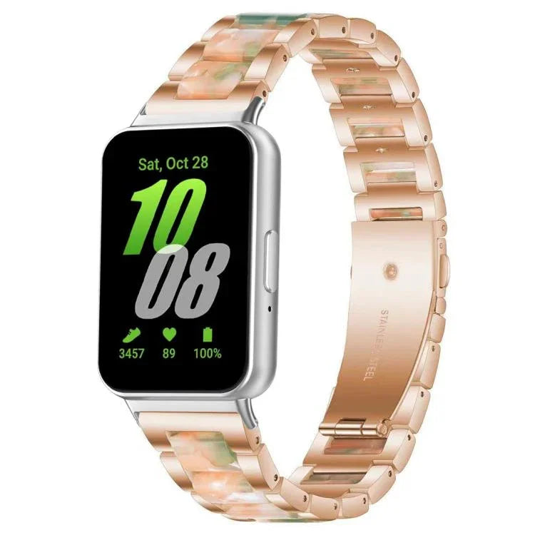 xDfind Dreiperlen-Uhrenarmband aus Metallharz, für Samsung Galaxy Fit3 SM-R390