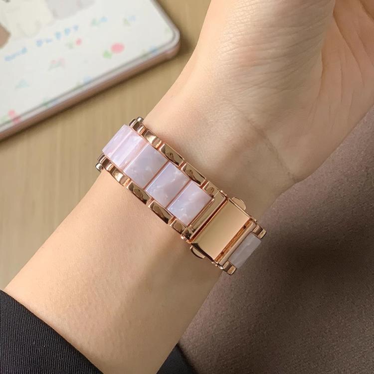 xDfind Drei Perlen Metall-Harz-Uhrenarmband, Für Samsung Galaxy Watch Ultra/Ultra 2025, Für Samsung Galaxy Watch8 / 8 Classic, Für Samsung Galaxy Watch 7 / 6 / 5 / FE