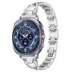 xDfind X-förmiges, einreihiges Metall-Uhrenarmband mit Diamanten, passend für Samsung Galaxy Watch Ultra/Ultra 2025, Samsung Galaxy Watch 8/8 Classic und Samsung Galaxy Watch 7/6/5/FE